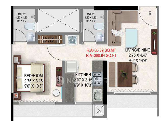 1 BHK Flat In Sahakar Vista For Sale  In Dahisar East