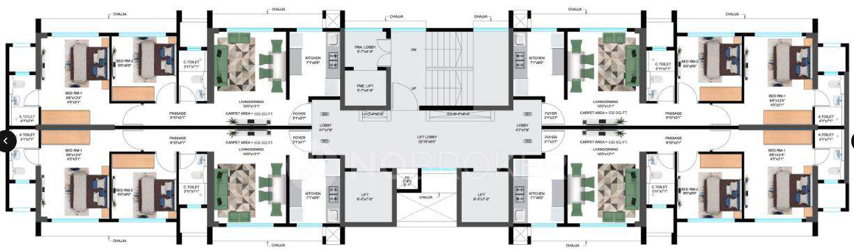 2 BHK Flat In Ajmera Greenfinity For Sale  In Wadala