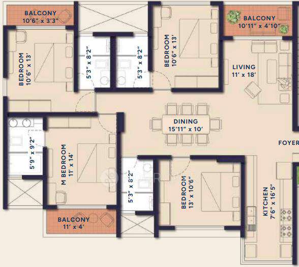 4 BHK Flat In Ranka Ankura For Sale  In Kannuru