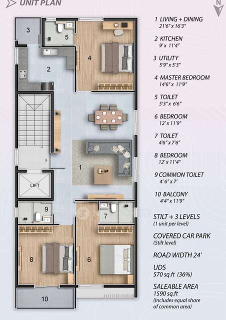 3 BHK Flat In Agam Apartments For Sale  In Ponniammanmedu