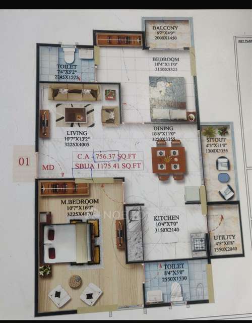 2 BHK Flat In Amrutha Heights Phase 2, Whitefield For Sale  In Whitefield