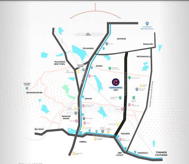 3 BHK Flat In Concorde Neo For Sale  In Rk Hegde Nagar