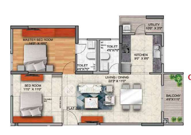 2 BHK Flat In Mana Capitol For Sale  In Chikkakannalli