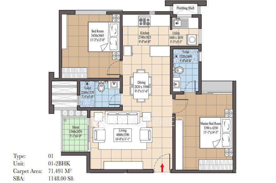 2 BHK Flat In Navami Landmaark For Sale  In Rr Nagar