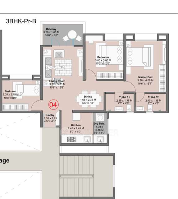 3 BHK Flat In Kohinoor Kaleido For Sale  In Kharadi