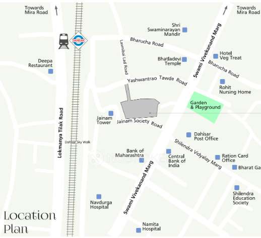 3 BHK Flat In Dedhia Shri Upendra For Sale  In Dahisar East