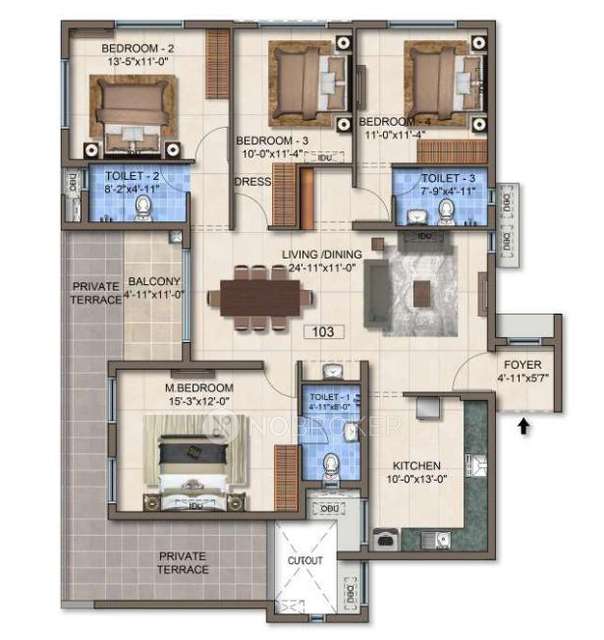 4 BHK Flat In Marutham Neptune For Sale  In Koyambedu