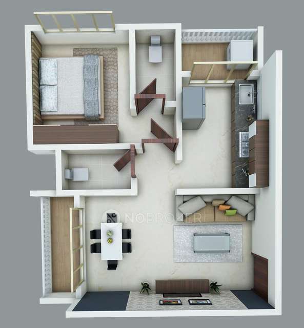 1 BHK Flat In Dream Homes &#40;jageet Residency&#41;, Diva, Thane For Sale  In Khardipada