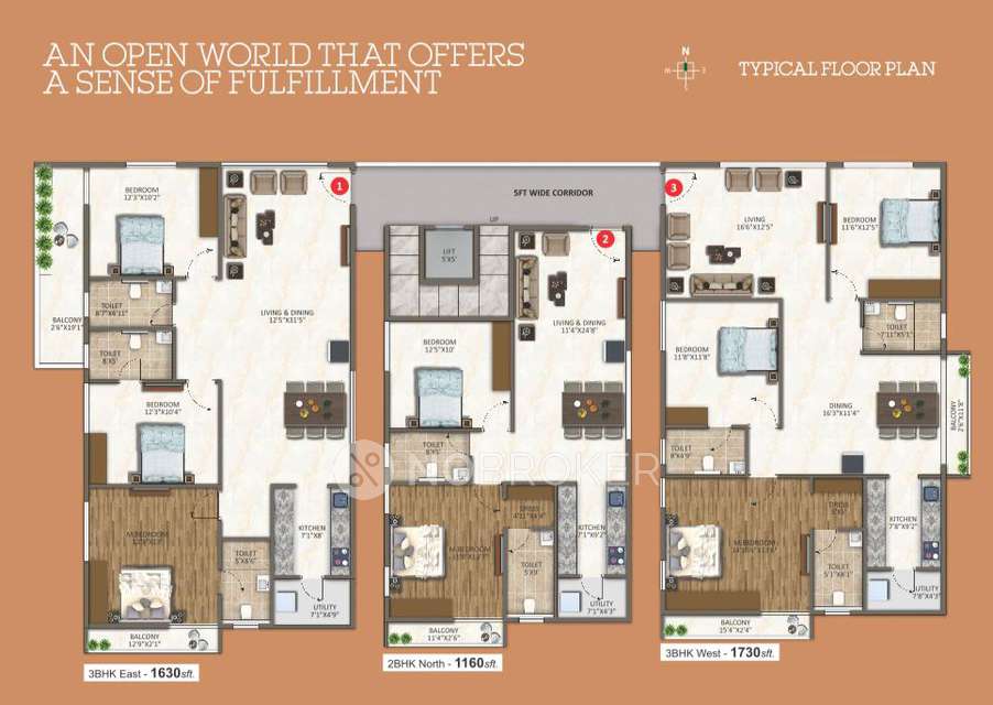 3 BHK Flat In Gk Vistara   For Sale  In Hbr Layout