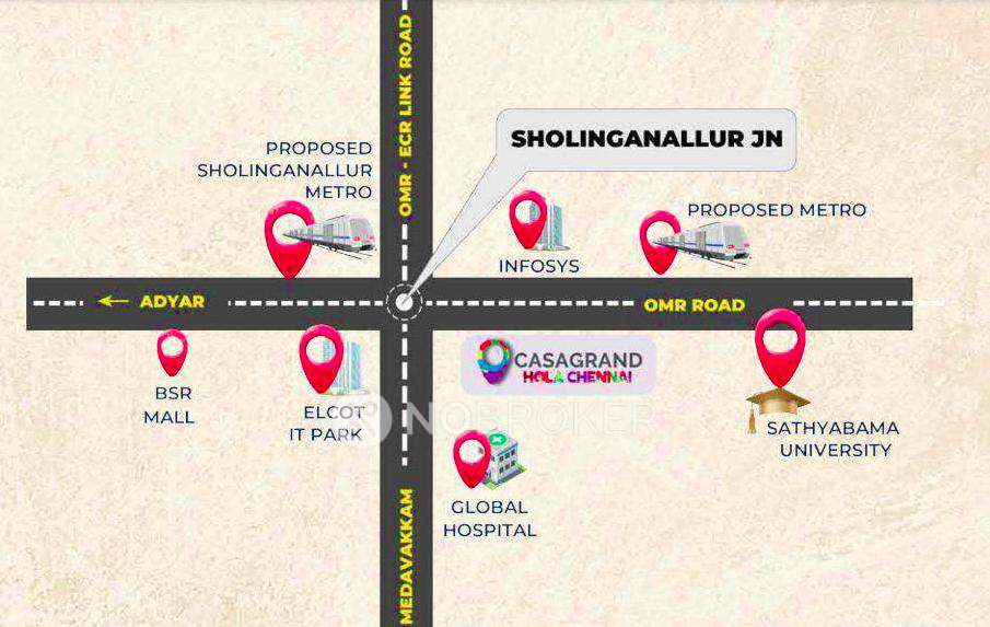 3 BHK Flat In Casagrand Holachennai For Sale  In Omr