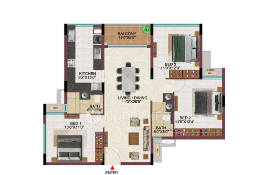 3 BHK Flat In Casagrand Holachennai For Sale  In Omr