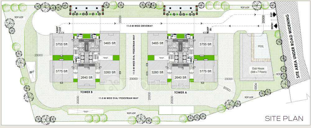 3 BHK Flat In Lansum Elena Residences For Sale near Khajaguda