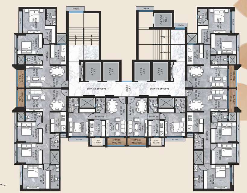 2 BHK Flat In Metro Saraswati Square For Sale  In Mulund West