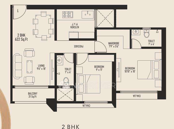 2 BHK Flat In Metro Saraswati Square For Sale  In Mulund West