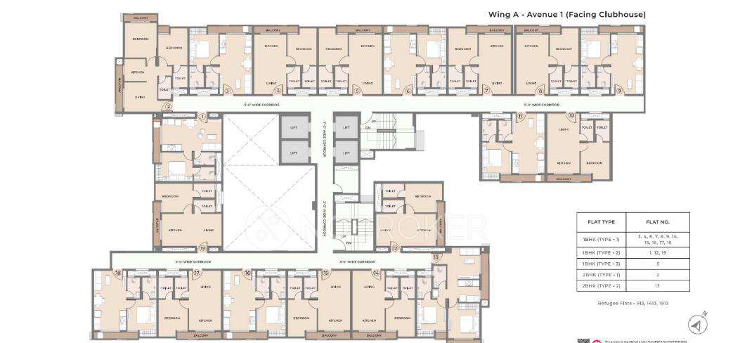 1 BHK Flat In Squarefeet Y Square For Sale  In Thane