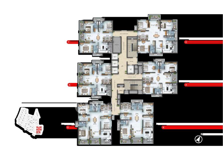 3 BHK Flat In Asbl Landmark For Sale  In Kukatpally