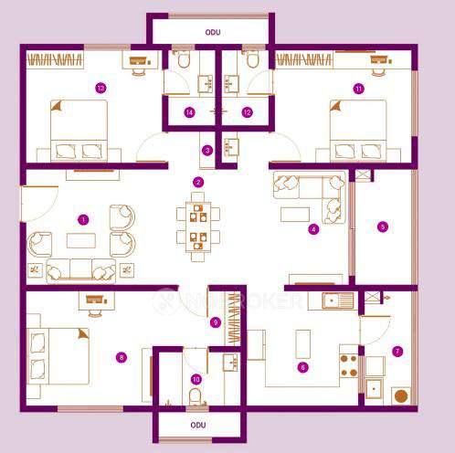 3 BHK Flat In Asbl Landmark For Sale  In Kukatpally