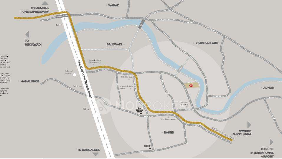 3 BHK Flat In Kasturi The Balmoral Riverside For Sale  In Balewadi