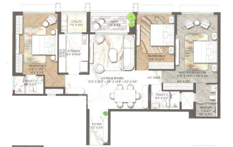 3 BHK Flat In Lodha Marq For Sale  In Tardeo