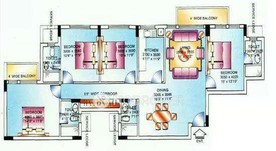 Single Room for Male In 3 BHK  In Dlf Ridgewood Estate In Sector 27