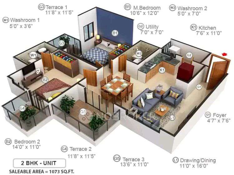 2 BHK Flat In Purva Silversands Emerald Bay, Mundhwa For Sale  In Mundhwa