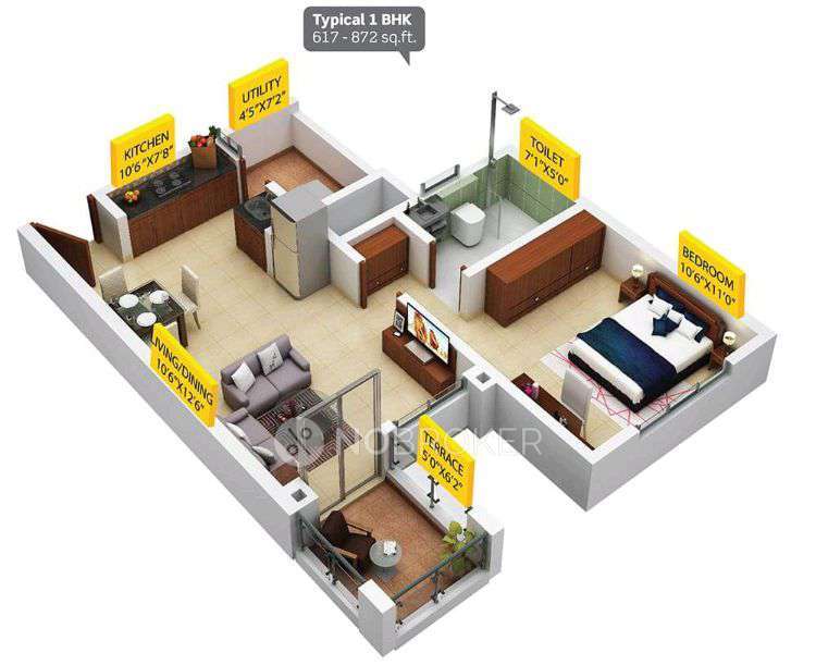 2 BHK Flat In Purva Silversands Emerald Bay, Mundhwa For Sale  In Mundhwa