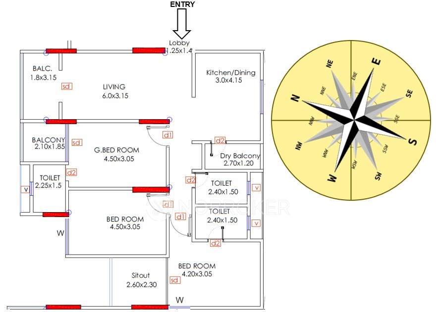 3 BHK Flat In Palaash Oak Prime for Rent  In Baner 