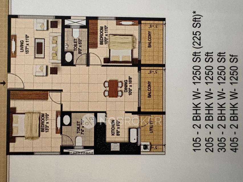 2 BHK Flat In Aashrayaa Citadel For Sale  In Whitefield, Bangalore