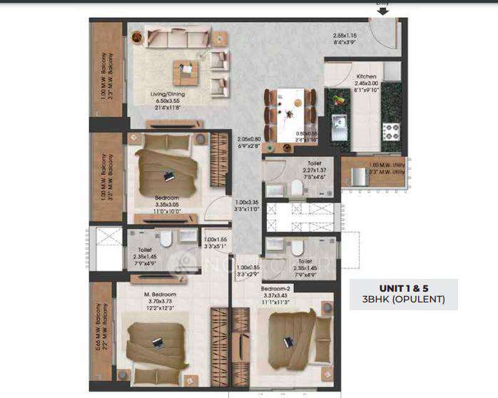 3 BHK Flat In Adani Airica For Sale  In Kanjurmarg West