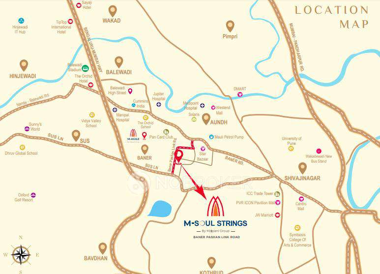 3 BHK Flat In M Soul Strings For Sale  In Pashan