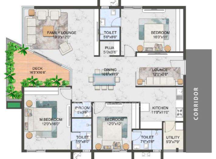 3 BHK Flat In Manbhum Yuwa For Sale  In Kukutpally