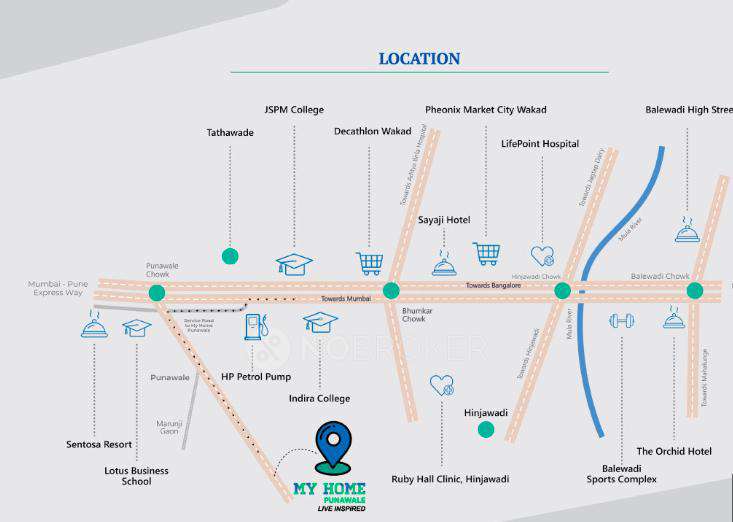 3 BHK Flat In My Home Punawale For Sale  In Punawale