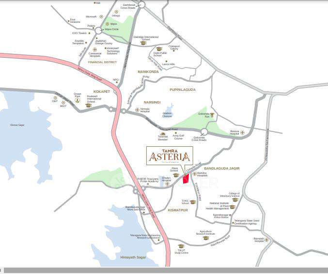 3 BHK Flat In Tamra Asteria For Sale  In Bandlaguda Jagir