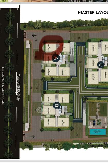 3 BHK Flat In Candeur Crescent, Lingampally For Sale  In Lingampally