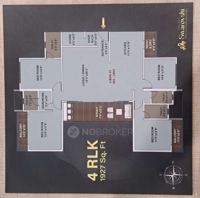 4 BHK Flat In Shubh Swarovski For Sale  In Wakad