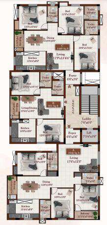 2 BHK Flat In  Built Tech Seyon Apartments For Sale  In Mugalivakkam