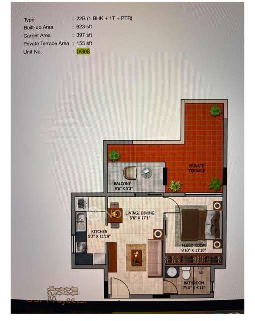 1 BHK Flat In Casagrand Royce For Sale  In Krishnarajapuram