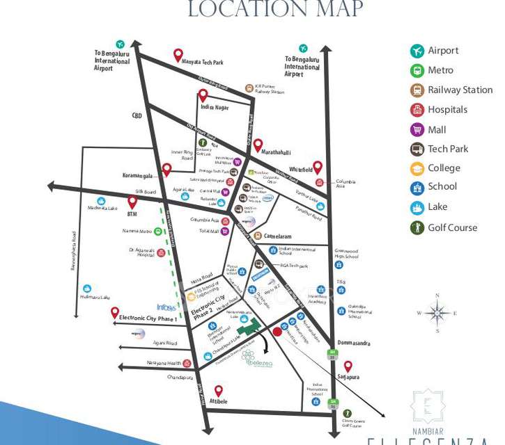 4 BHK Villa In Nambiar Ellegenza For Sale  In Muthanallur Road