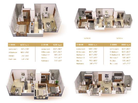 2 BHK Flat In Sk Imperial Garden For Sale  In Mira Road