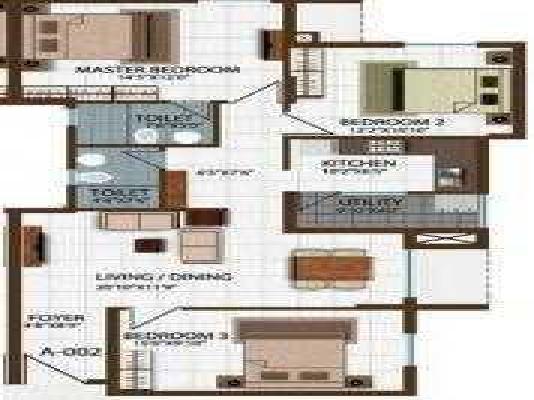 3 BHK Flat In Century Indus  For Sale  In Rajarajeshwari Nagar