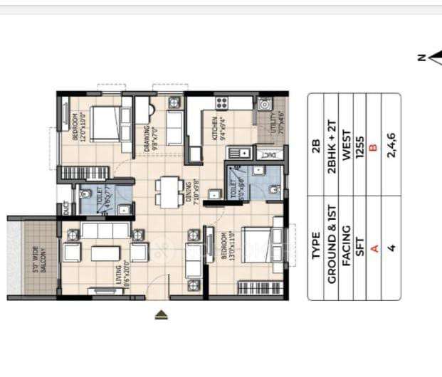 2 BHK Flat In Ramky One Orbit , Nallagandla For Sale  In Nallagandla