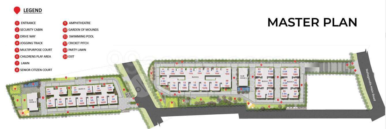 2 BHK Flat In Ramky One Orbit , Nallagandla For Sale  In Nallagandla