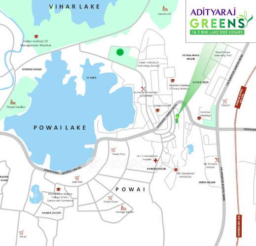 1 BHK Flat In Adityaraj Greens  For Sale  In Powai