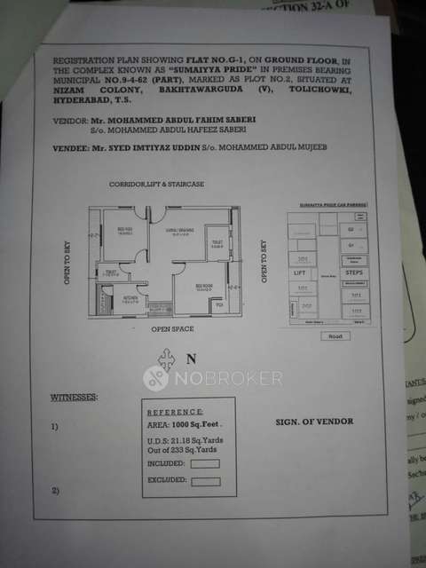 2 BHK Flat In Summaya Appartmant For Sale  In Tolichowki