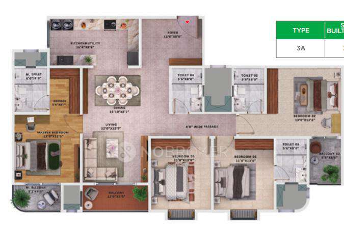 4 BHK Flat In Sattva Vasanta Skye For Sale  In Devanahalli