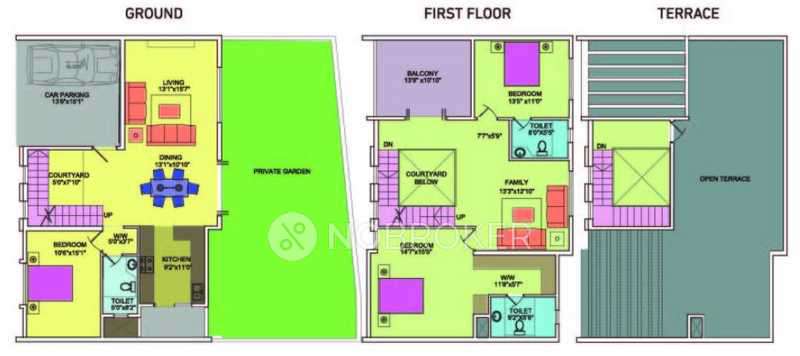 3 BHK Villa In Cmrs Courtyard for Rent  In Varthur, Bangalore