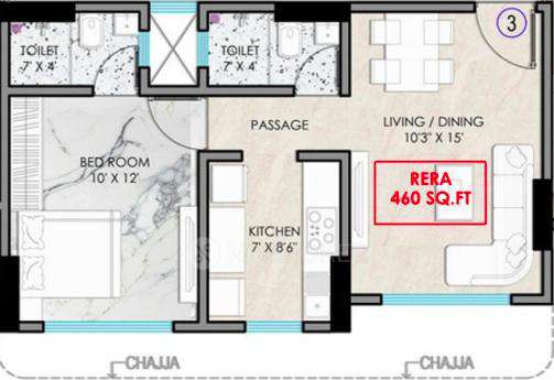 1 BHK Flat In Aditya Breeze For Sale  In Malad West