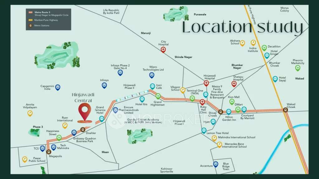 3 BHK Flat In Kohinoor Nova For Sale near Wakad