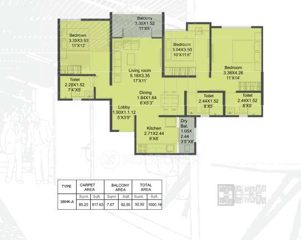 3 BHK Flat In Kohinoor Shangrila For Sale  In Pimpri Chinchwad