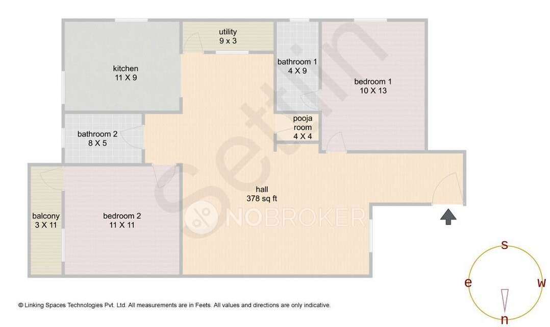 2 BHK Flat In Siri Aroma, Uttarahalli Hobli For Sale  In Uttarahalli Hobli